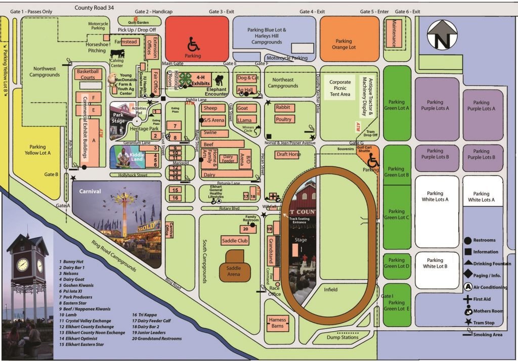 elkhart 4h fair map